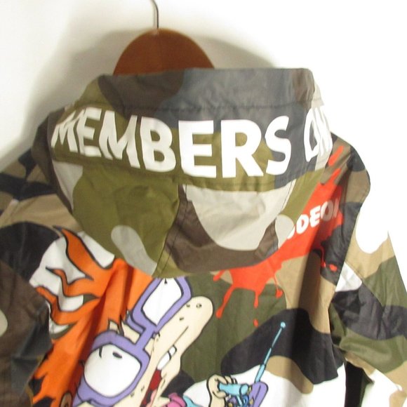 Members Only X Rugrats Nickelodeon Jacket Coat All Over Print AOP Men's MEDIUM - Picture 6 of 10